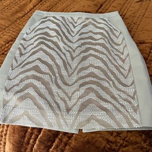 The limited print skirt and Ann Taylor matching knit top. Sold together as a set